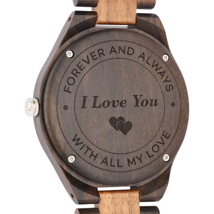W127 Men's Wood Watch - Best Anniversary Gift for Men