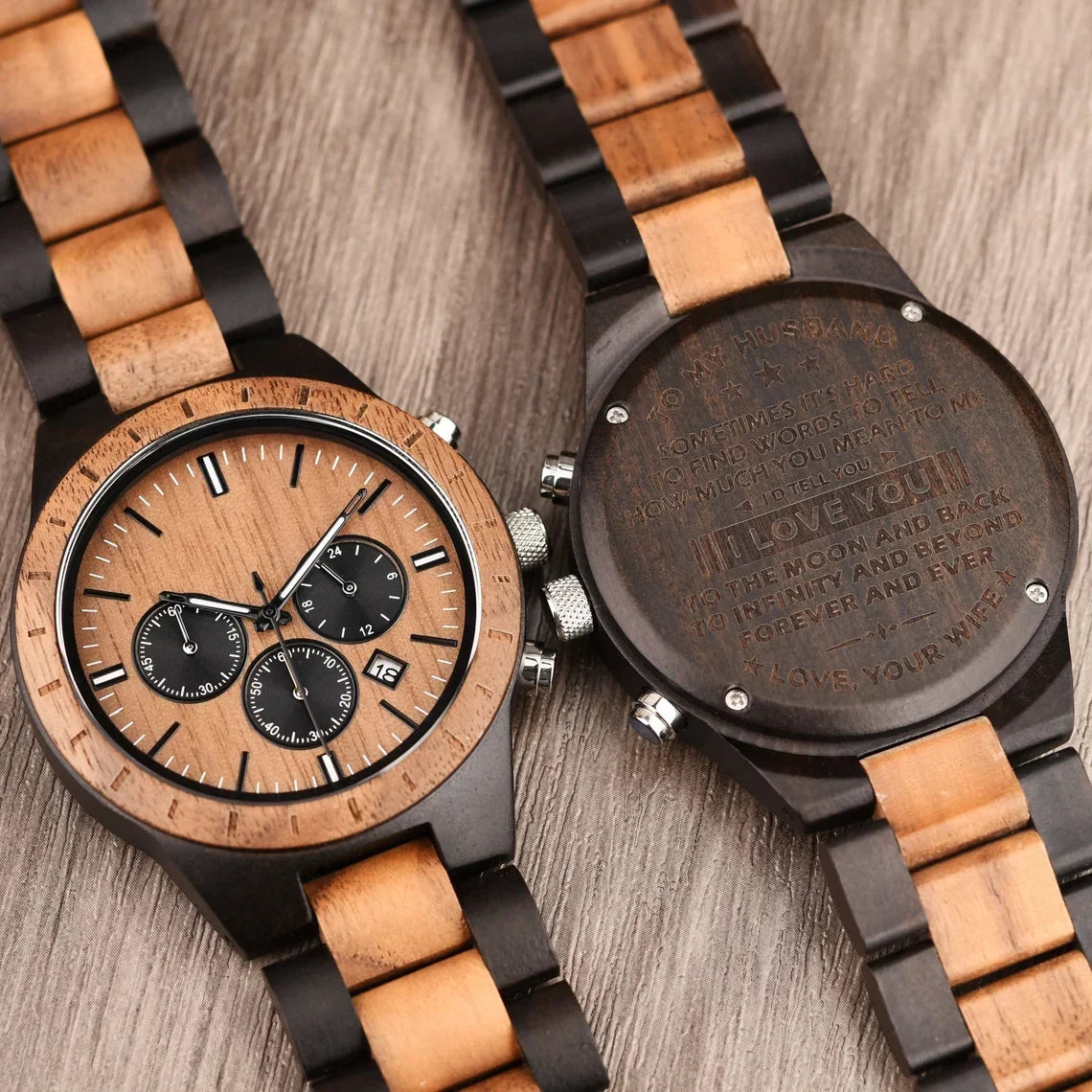 W255 Classic Fusion Chronograph Wood Men's Watch