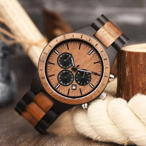 W255 Classic Fusion Chronograph Wood Men's Watch