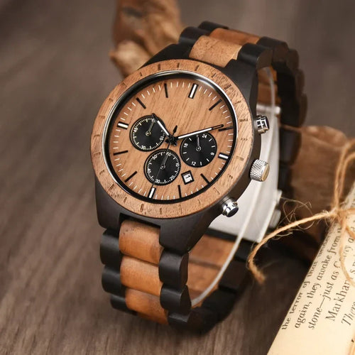W255 Classic Fusion Chronograph Wood Men's Watch